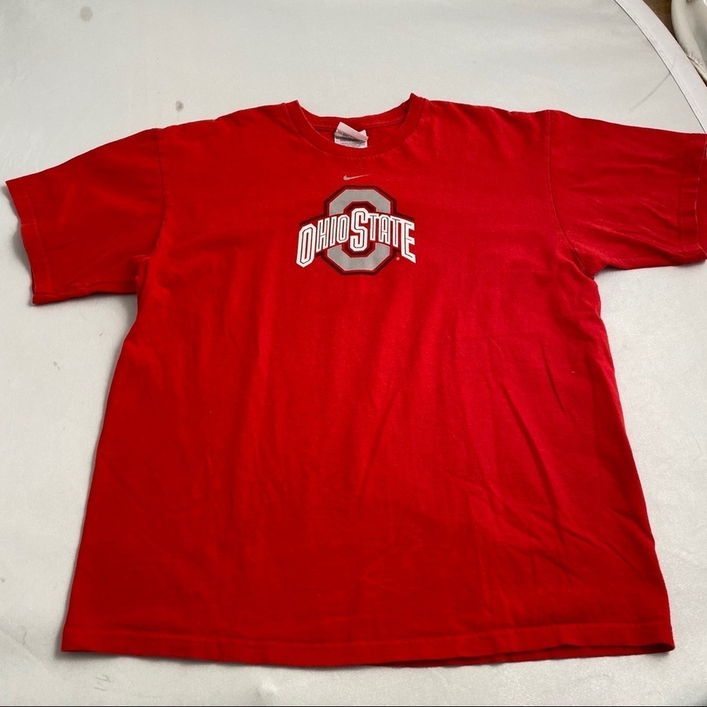 Nike Ohio State University red short sleeve logo t-shirt M